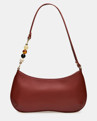 SEREN Rust Marble Beaded Strap Shoulder Bag Handbag | Steve Madden