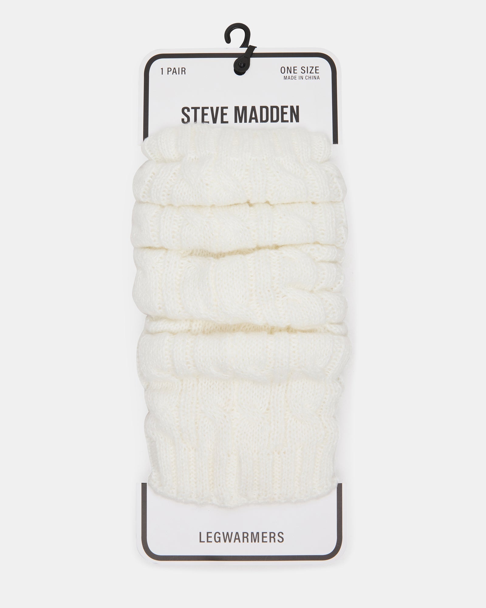 1 PACK CHUNKY CABLE LEG WARMERS IVORY