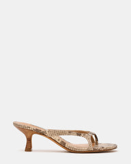 BRIENNA Snake Thong Women's Kitten Heel | Steve Madden