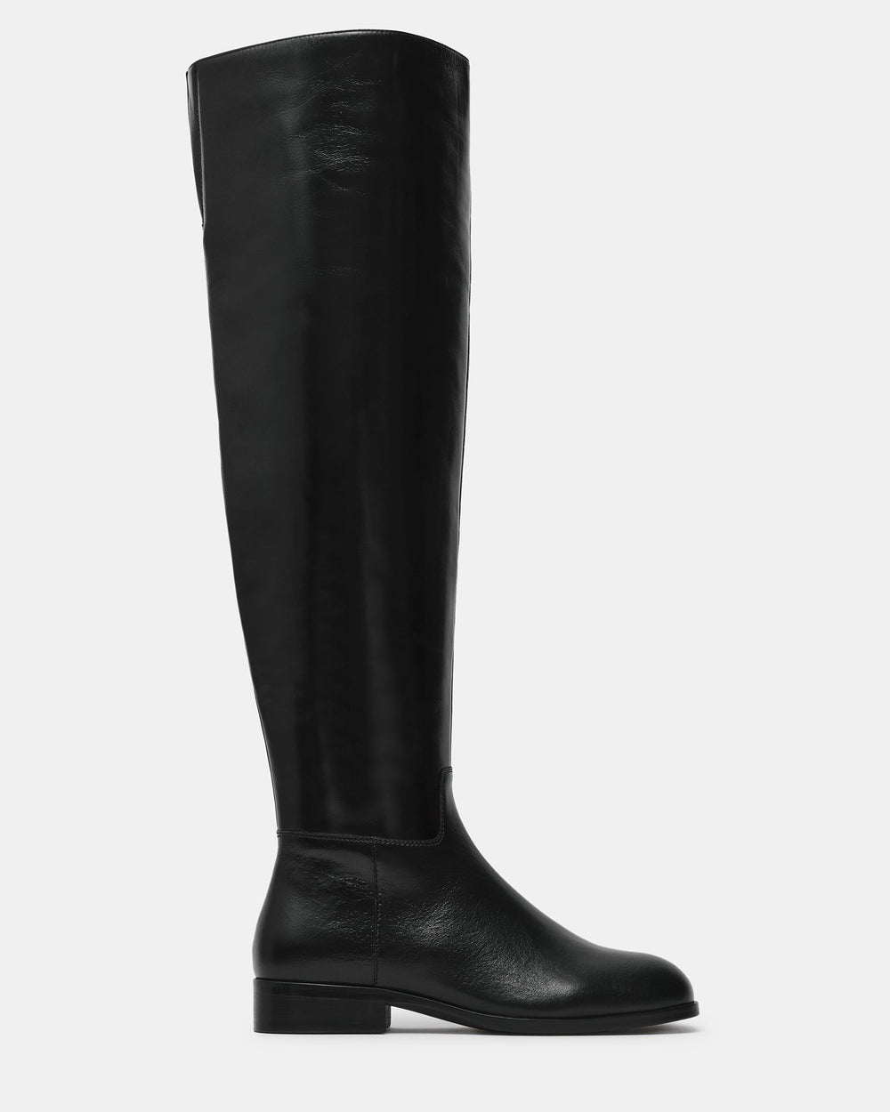CANTER Black Leather Knee-High Women's Boot | Steve Madden