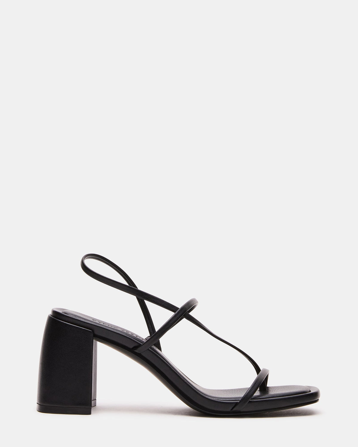 DIORA Black Women's Strappy Square-Toe Heel | Steve Madden