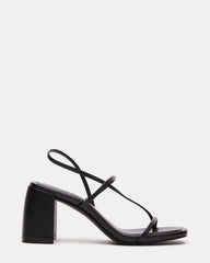 DIORA Black Women's Strappy Square-Toe Heel | Steve Madden