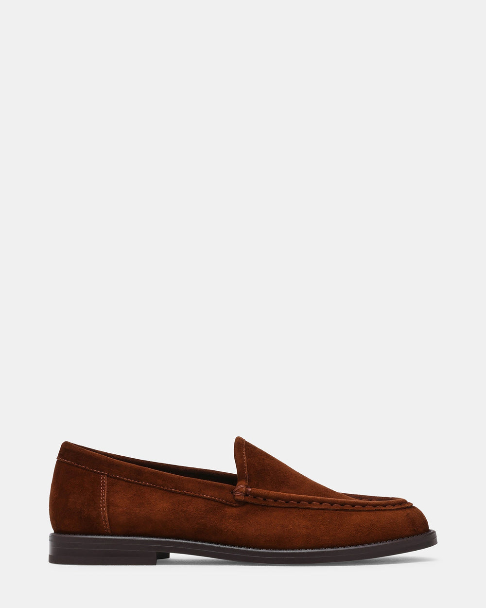 DRAYCE Umber Suede Moc Toe Women's Loafer | Steve Madden