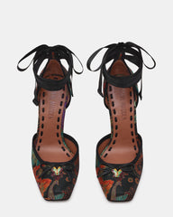 LARINA BLACK MULTI BROCADE